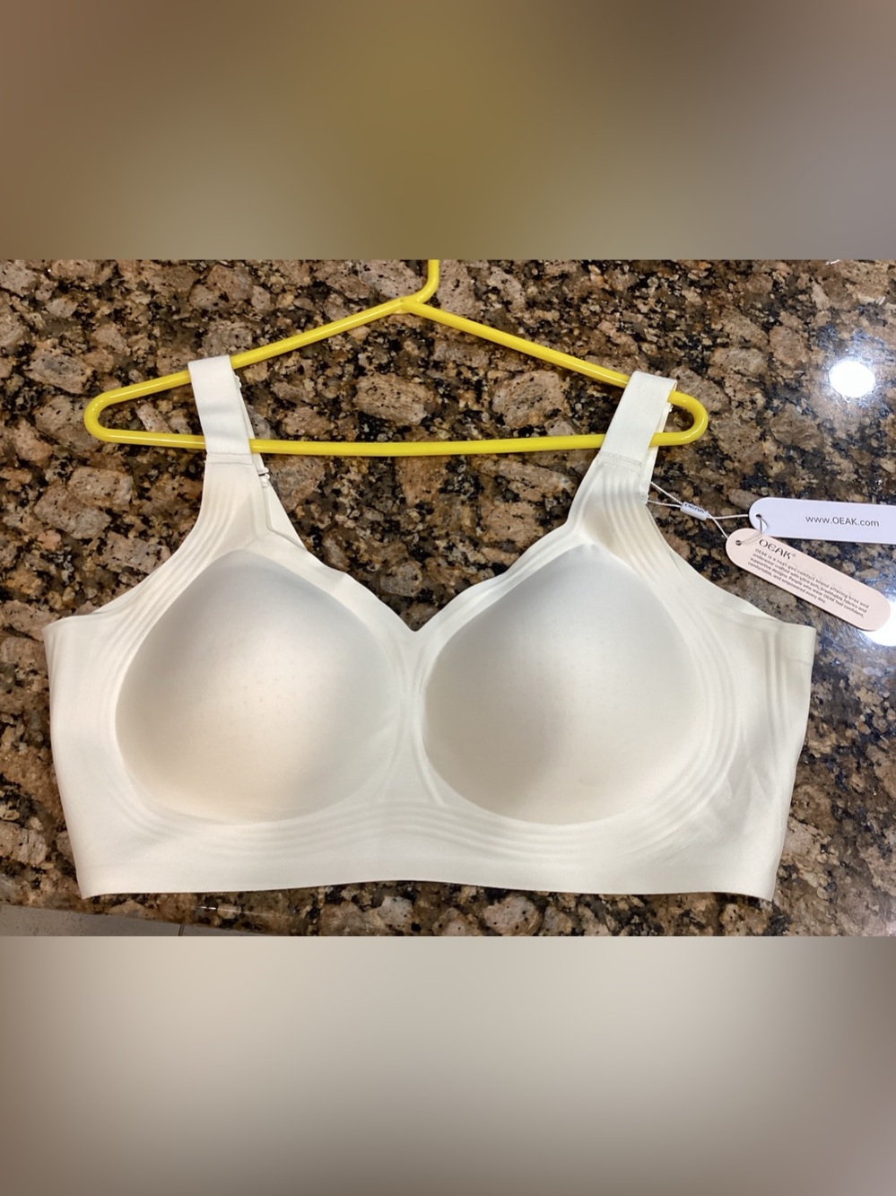 NWT. Beige OEAK Wireless Bra 3XL